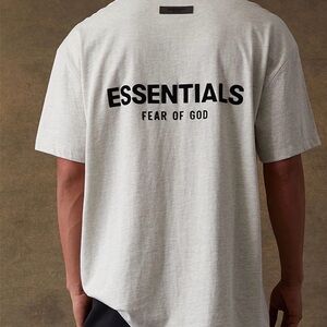 Light oatmeal Essential Fear of God T-shirt